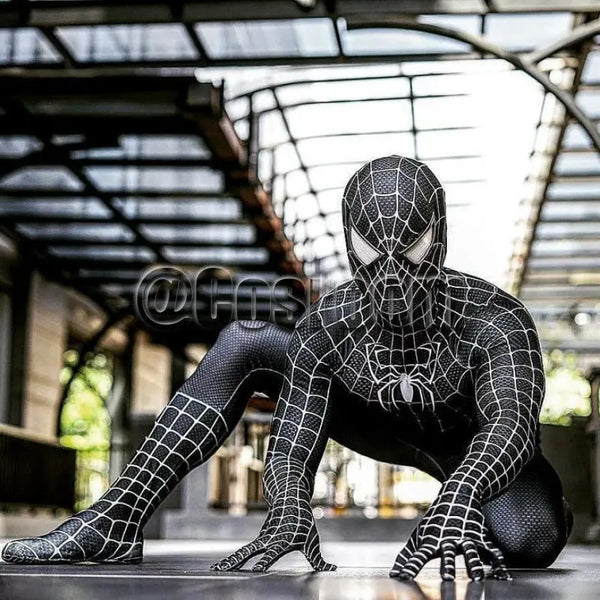 Tobey Maguire Spiderman Costume Black/Red